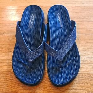 Capelli NY Navy Flip Flops